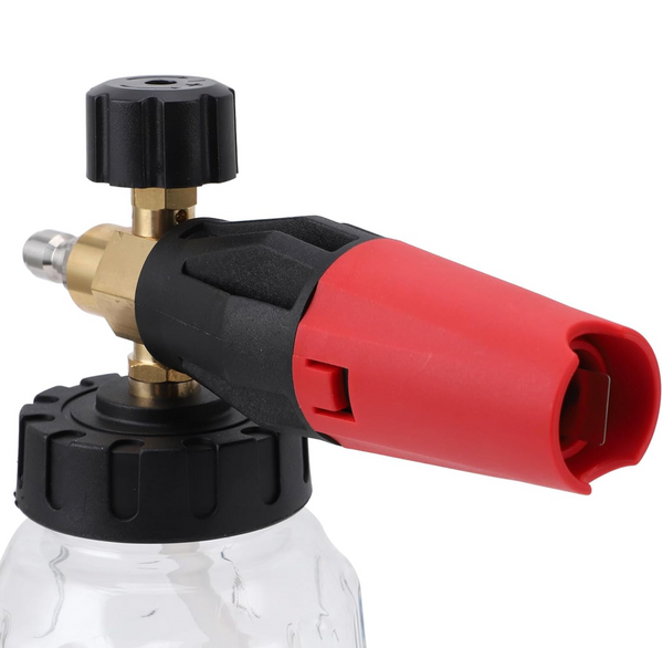 Foam Cannon- Professional Foaming Gun High Pressure Assembly (Red) - FGHP