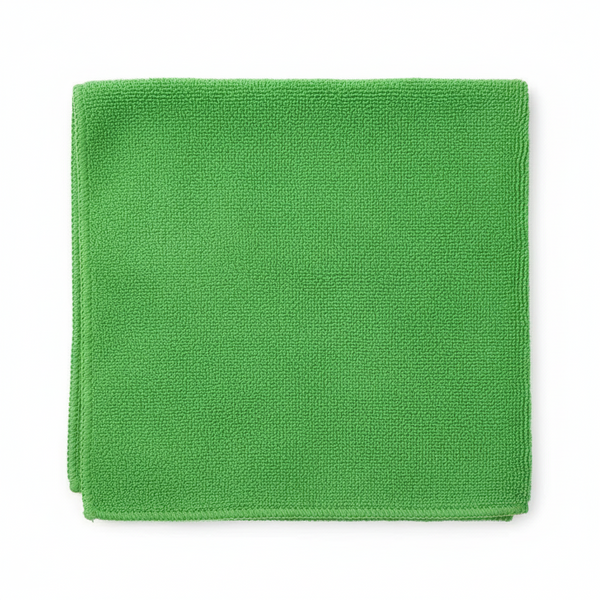 Premium "Chem Green" Edgeless Microfiber Towels 16x16